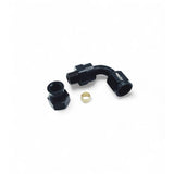 OBP Hardline -6JIC 90 gr. fitting 3/8" slange. Sort