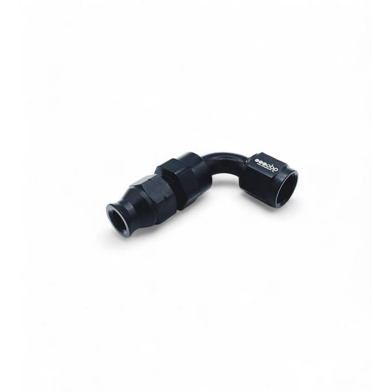 OBP Hardline -6JIC 90 gr. fitting 3/8" slange. Sort