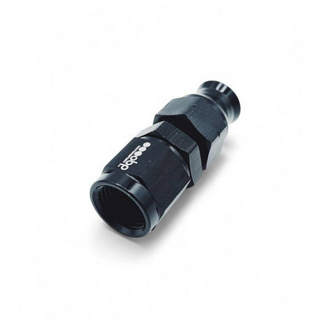 OBP Hardline -6JIC lige fitting 5/16" slange. Sort