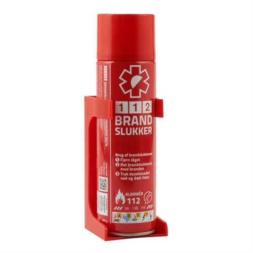 112 brandslukker med holder. 400ml