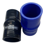 Silikoneslange hump med 51mm indvendig diameter. Længde 102mm. Fås i blå eller sort