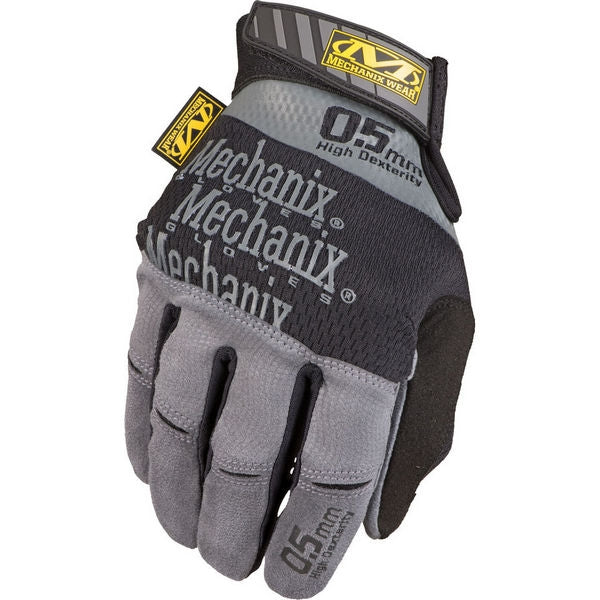 Mechanix arbejdshandske model Speciality 0.5mm. Str. M-XL. Grå/sort.