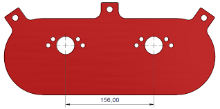 ITG bagplade til megaflow JC40 filtre. Passer på (2x) Stromberg 175CD Lotus Elan (Needs Bonnet with Bulge)