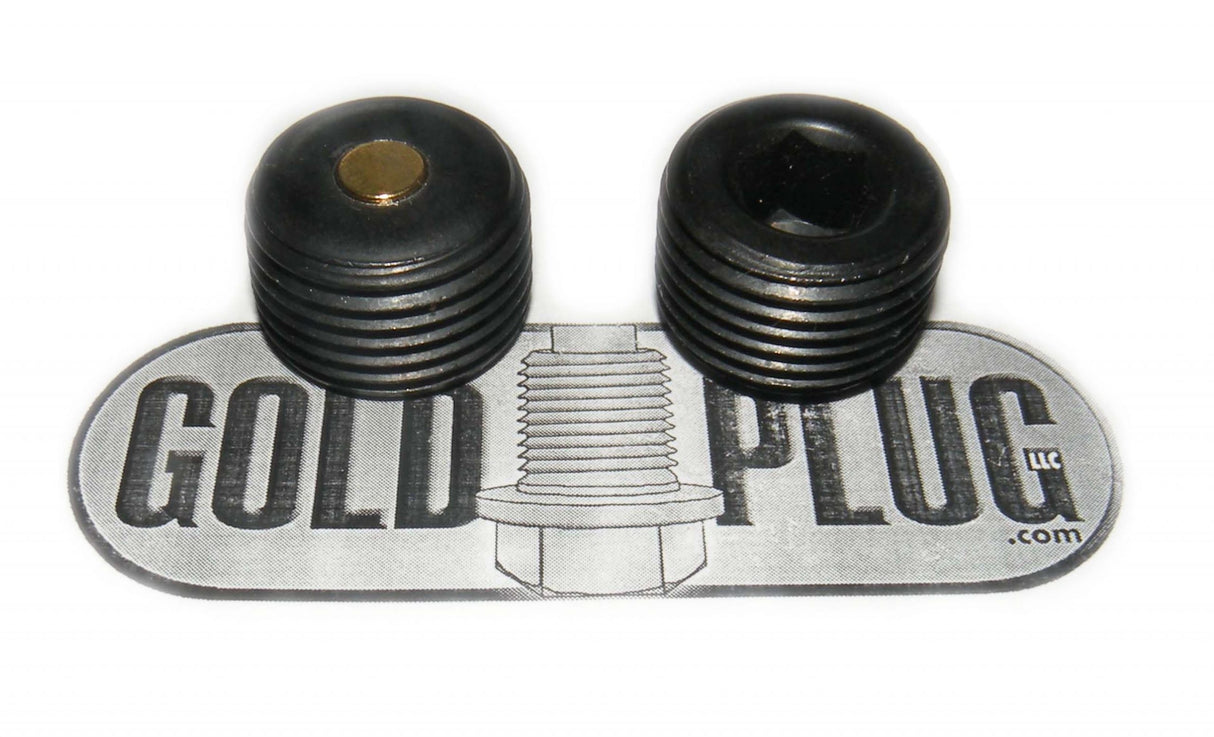 Gold plug magnetisk bundprop 1/2" NPT gevind. Indvendig