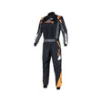 Alpinestars køredragt model Atom Graphic. Str. 54-56. Sort med grå og orange. FIA-8856-2018-godkendt.