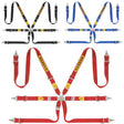 Sabelt 6 punkt sele 2"/2"/2". Selejustering i stål. Pull-Up model. FIA8853-2016 godkendt. 3 farve muligheder