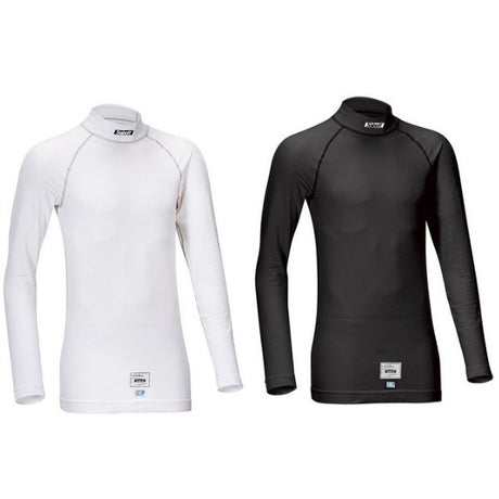 Sabelt langærmet undertrøje UI-600 model Slim Fit. Str. XS-XXL. FIA-8856-2018-godkendt. Hvid eller Sort