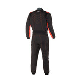 Alpinestars karting junior køredragt model KMX-9 V3. Sort med rød. Str. 120-150. FIA-8877-2022-godkendt.