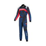 Alpinestars karting junior køredragt model KMX-9 V3 Graphic. Blå med sort og rød. Str. 120-150. FIA-8877-2022-godkendt.