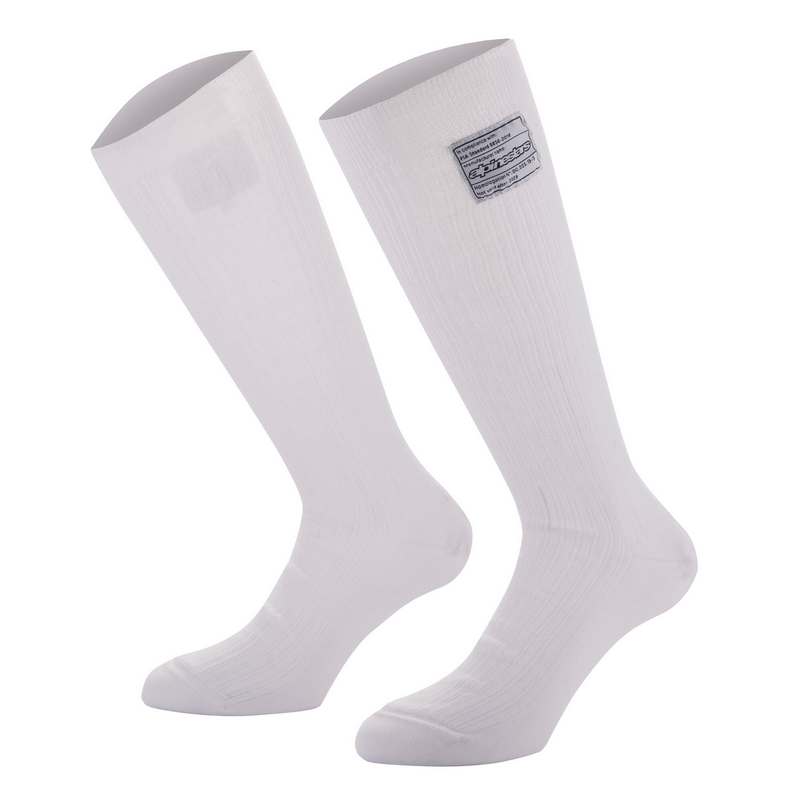 Alpinestars strømper model Race V4. Sort eller hvid. Str. S-XL. FIA-8856-2018-godkendt