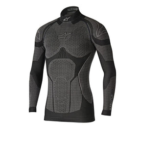 Alpinestars langærmet undertrøje model Ride Tech Winter. Sort og grå. Str. XS-XXL