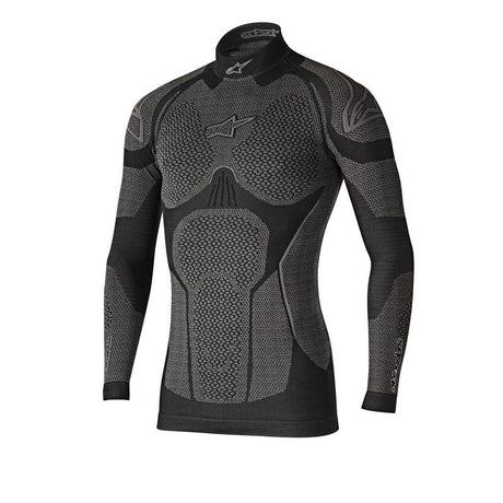 Alpinestars langærmet undertrøje model Ride Tech Winter. Sort og grå. Str. XS-XXL