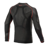 Alpinestars langærmet undertrøje model Ride Tech Summer. Sort med rød. Str. XS-XXL