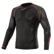 Alpinestars langærmet undertrøje model Ride Tech Summer. Sort med rød. Str. XS-XXL