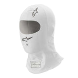 Alpinestars balaclava model Race V3. Sort eller hvid. Str. S-XL. FIA-8856-2018-godkendt