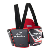 Alpinestars junior ribbensbeskytter model AK-1. Sort med hvid og rød. Str. S-XL. FIA-8870-2018-godkendt.