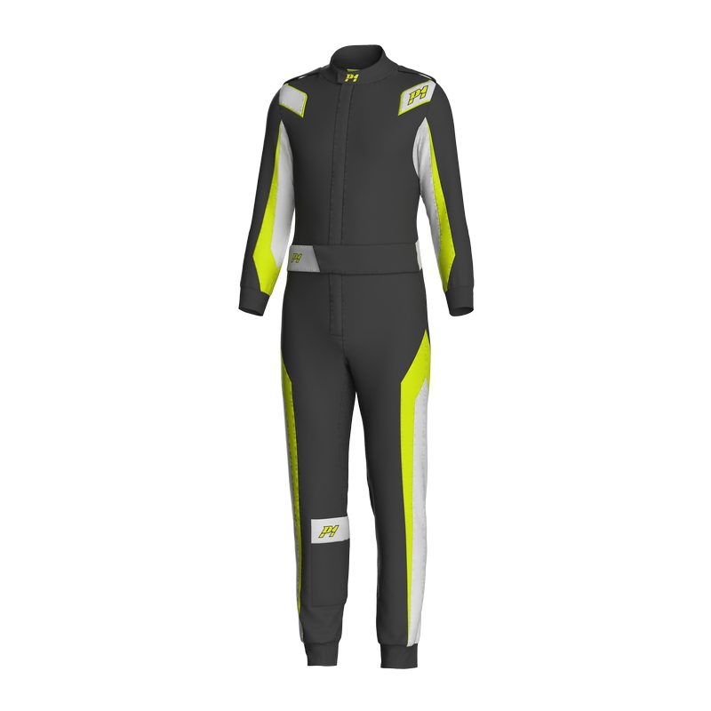 P1 køredragt model Lite Best. Str. 1-7. 5 farvemuligheder. FIA-8856-2018-godkendt