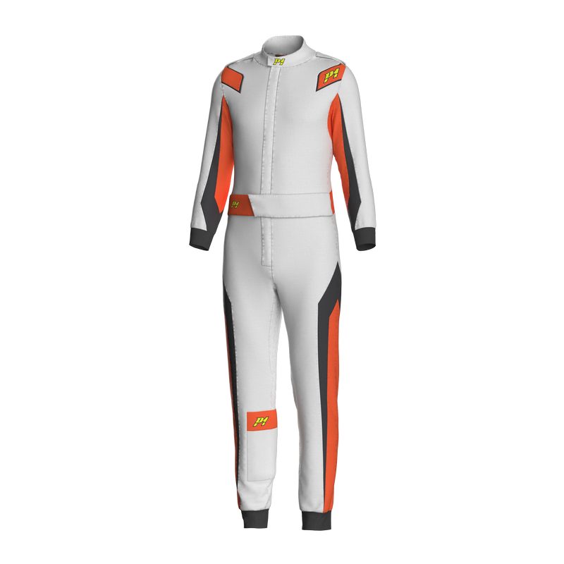 P1 køredragt model Lite Best. Str. 1-7. 5 farvemuligheder. FIA-8856-2018-godkendt