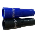 Silikoneslange reducerende lige slange med 32/25mm indvendig diameter. Længde 127 mm. Fås i blå eller sort