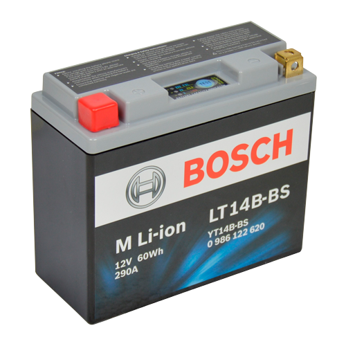 Bosch lithium batteri. 12V, 10 ah, 150x65x144 mm (LxBxH), 1.1 kg.