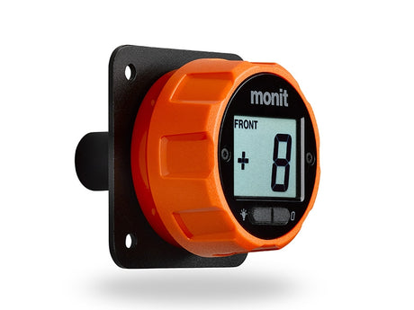 Monit digital bremsejustering til biasbar inkl. kabel. Orange drejeknap