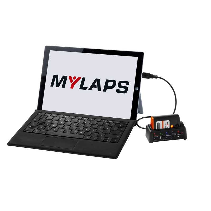 Mylaps TR2 transponder til MX inkl. 1 års abonnement. Genopladelig. Inkl. lader
