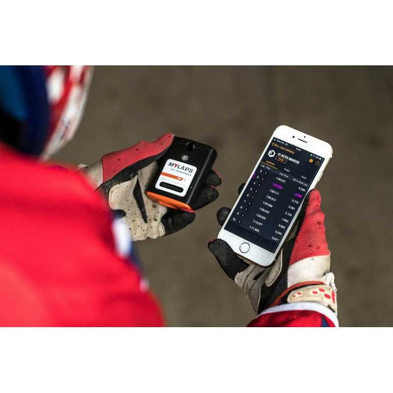 Mylaps TR2 transponder til MX inkl. 1 års abonnement. Genopladelig. Inkl. lader