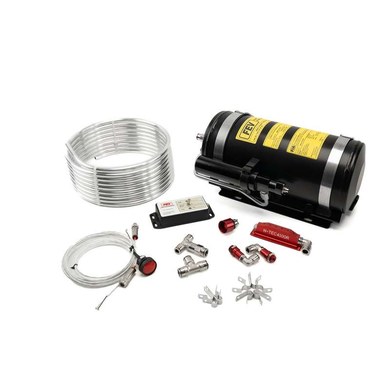 FEV 4.1kg elektrisk ildslukkersystem med remote charge (Aluminium cylinder). Inklusiv beslag. FIA-8865-godkendt (liste 52)