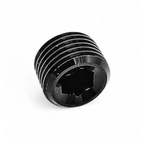 OBP blændprop til fitting. 1/8 NPT (han). Aluminium, sort.