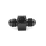 OBP T-stykke adapter til fitting. -10JIC / -10JIC / 1/8NPT (han-han-hun). Aluminium, sort.