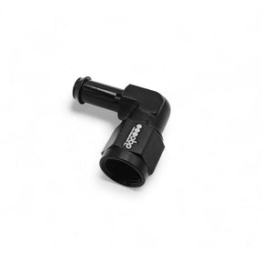 OBP 90gr adapter til fitting. -8JIC til 8mm studs (hun-han). Aluminium, sort.