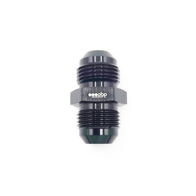 OBP adapter til fitting. -6JIC (han-han). Aluminium, sort.