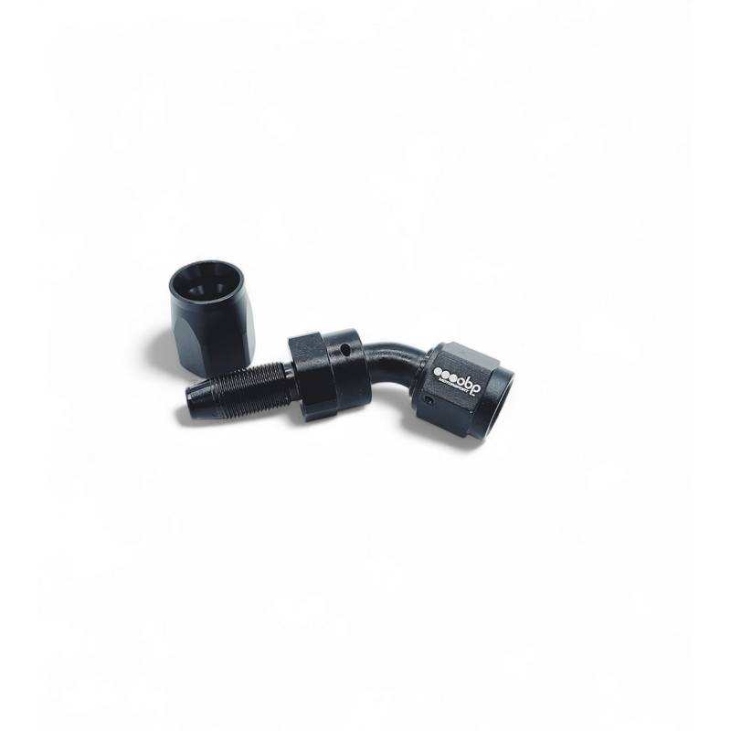 OBP -16JIC 45gr. fitting (hun) til OBP højtryksslange. Aluminium, sort anodiceret