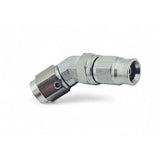 M10x1.0 45 gr. bremsefitting (hun) med convex sæde til -3 slange. Rustfri stål