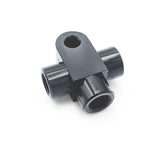M10x1.0 3 port forgrening bremsefitting (hun) med concav sæde. Aluminium, sort.