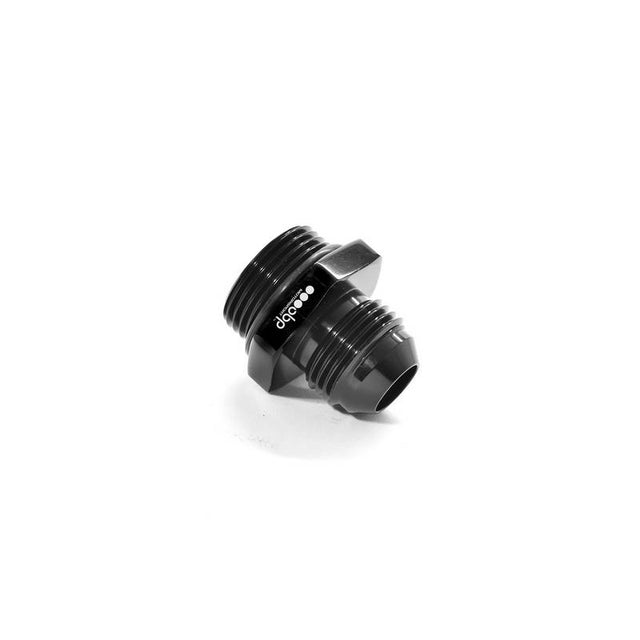 OBP adapter til fitting. -10JIC til M12x1.5 (han-han). Aluminium, sort anodiceret