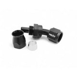 OBP 45gr fitting (hun) til -6JIC OBP teflonslange. Aluminium, sort.