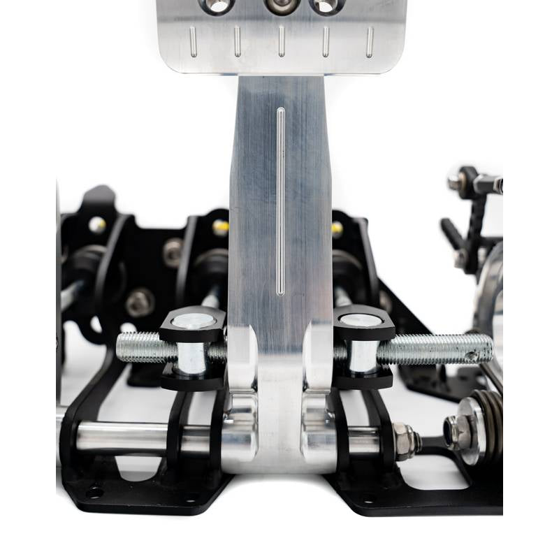 OBP RACING SERIES pedalbox. Gulvmonteret til hydraulisk kobling. Sølv