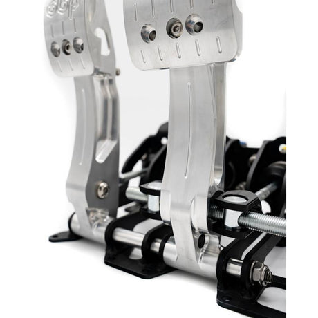 OBP RACING SERIES pedalbox. Gulvmonteret til hydraulisk kobling. Sølv