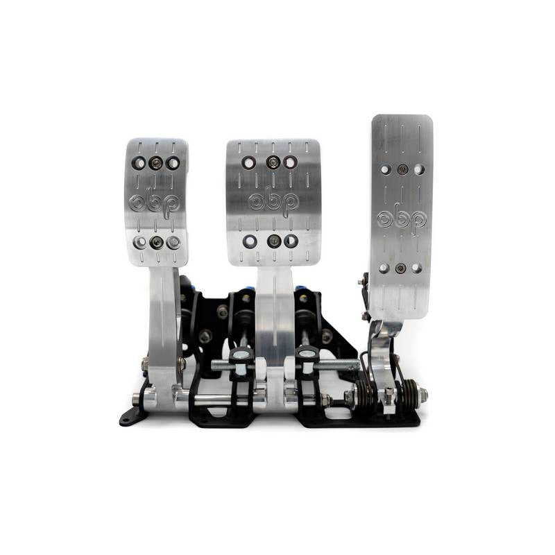 OBP RACING SERIES pedalbox. Gulvmonteret til hydraulisk kobling. Sølv