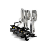 OBP RACING SERIES pedalbox. Gulvmonteret til hydraulisk kobling. Sølv