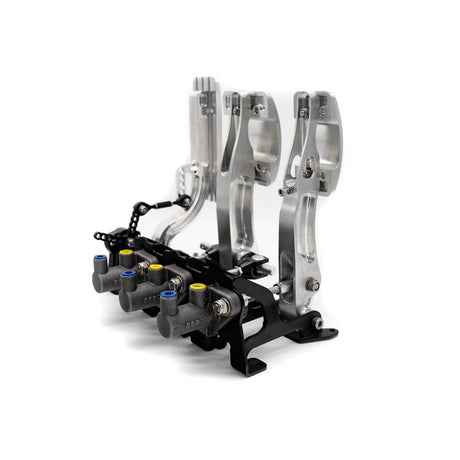 OBP RACING SERIES pedalbox. Gulvmonteret til hydraulisk kobling. Sølv