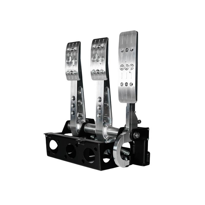 OBP PRO RACE V2 pedalbox. Gulvmonteret til hydraulisk kobling.