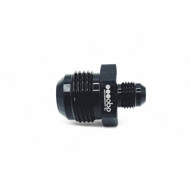 OBP adapter til fitting. -12JIC til -10JIC (han-han). Aluminium, sort.