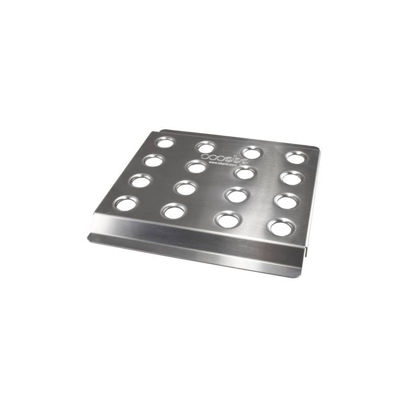 OBP fodplade til førerside. Aluminium. 260mm bred, 270mm dyb og 20mm i højden