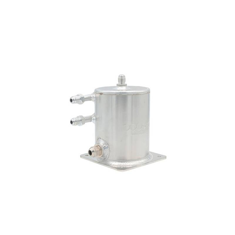 OBP 1 L benzin reservoir med 3 -6JIC og 1 -8JIC udgang. 100 mm i diameter og 135mm høj.