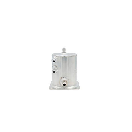 OBP 1 L benzin reservoir med 3 -6JIC og 1 -8JIC udgang. 100 mm i diameter og 135mm høj.