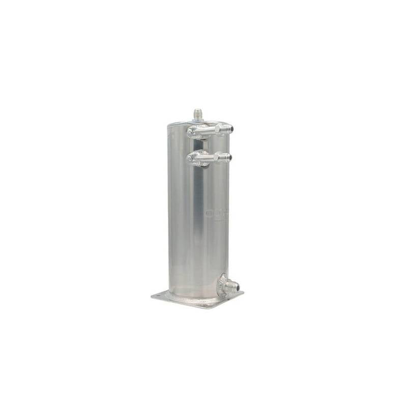 OBP 2 L benzin reservoir med 3 -6JIC og 1 -8JIC udgang. 100 mm i diameter og 280 mm høj