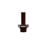 OBP adapter til fitting. -6JIC til 8mm studs (han-han). Aluminium, sort.