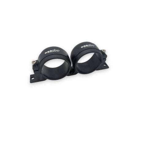OBP sort dobbelt beslag til pumpe/filter inkl. omslag. 61mm indvendig diameter